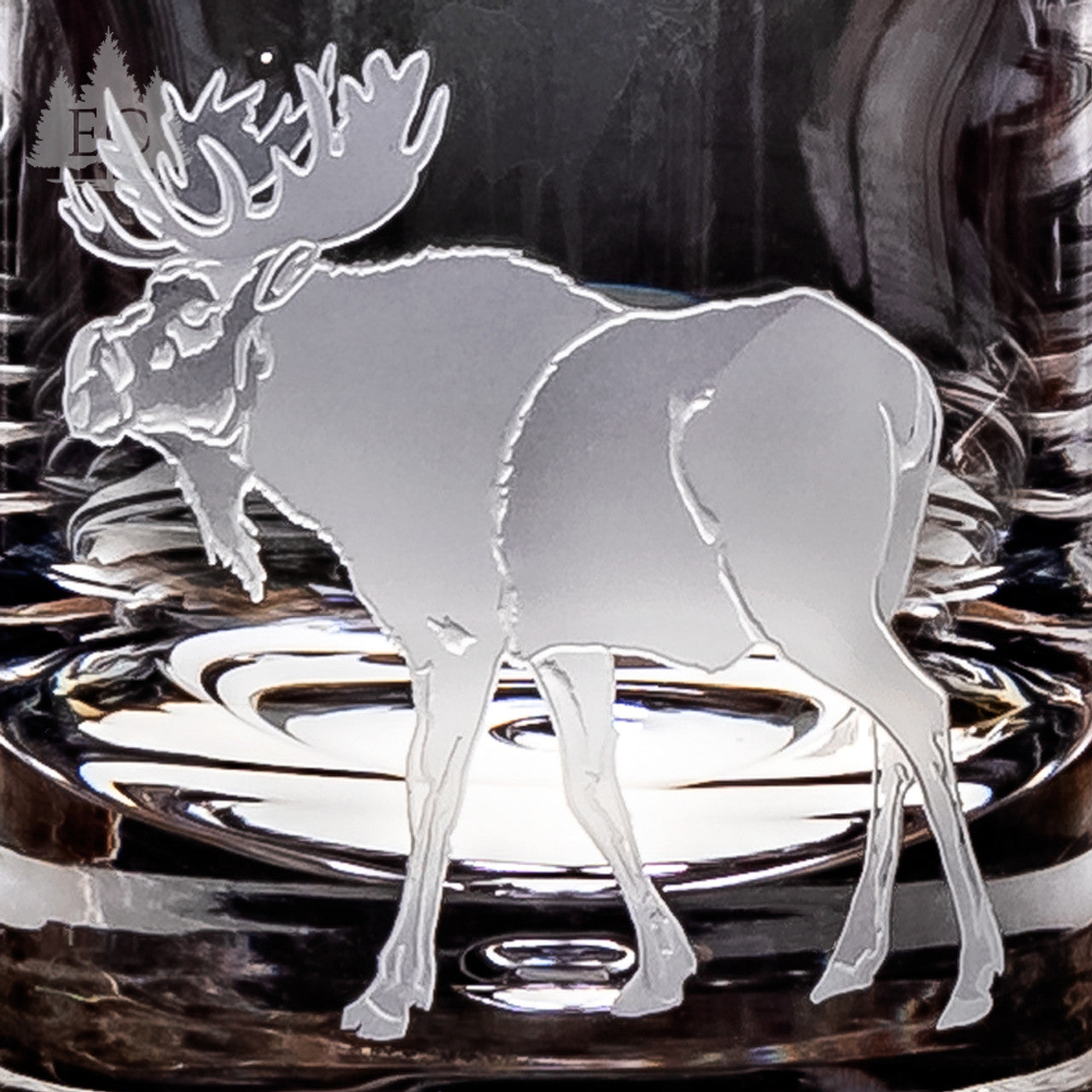 Alaskan Wildlife Crystal Rocks Glasses, Set of 4