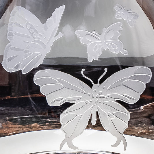 Butterflies Crystal Wine Carafe