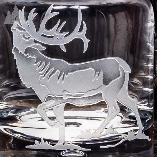 Evergreen Crystal Elk art
