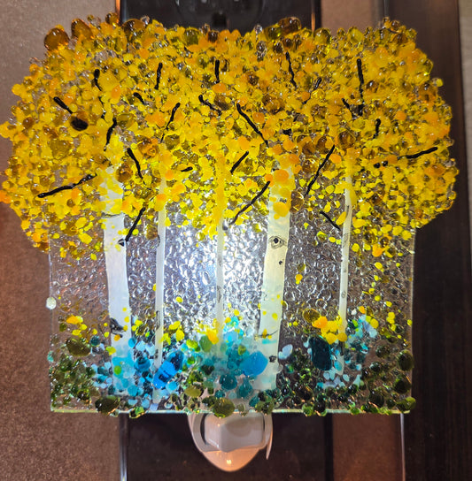 Fused Glass Aspen Nightlights