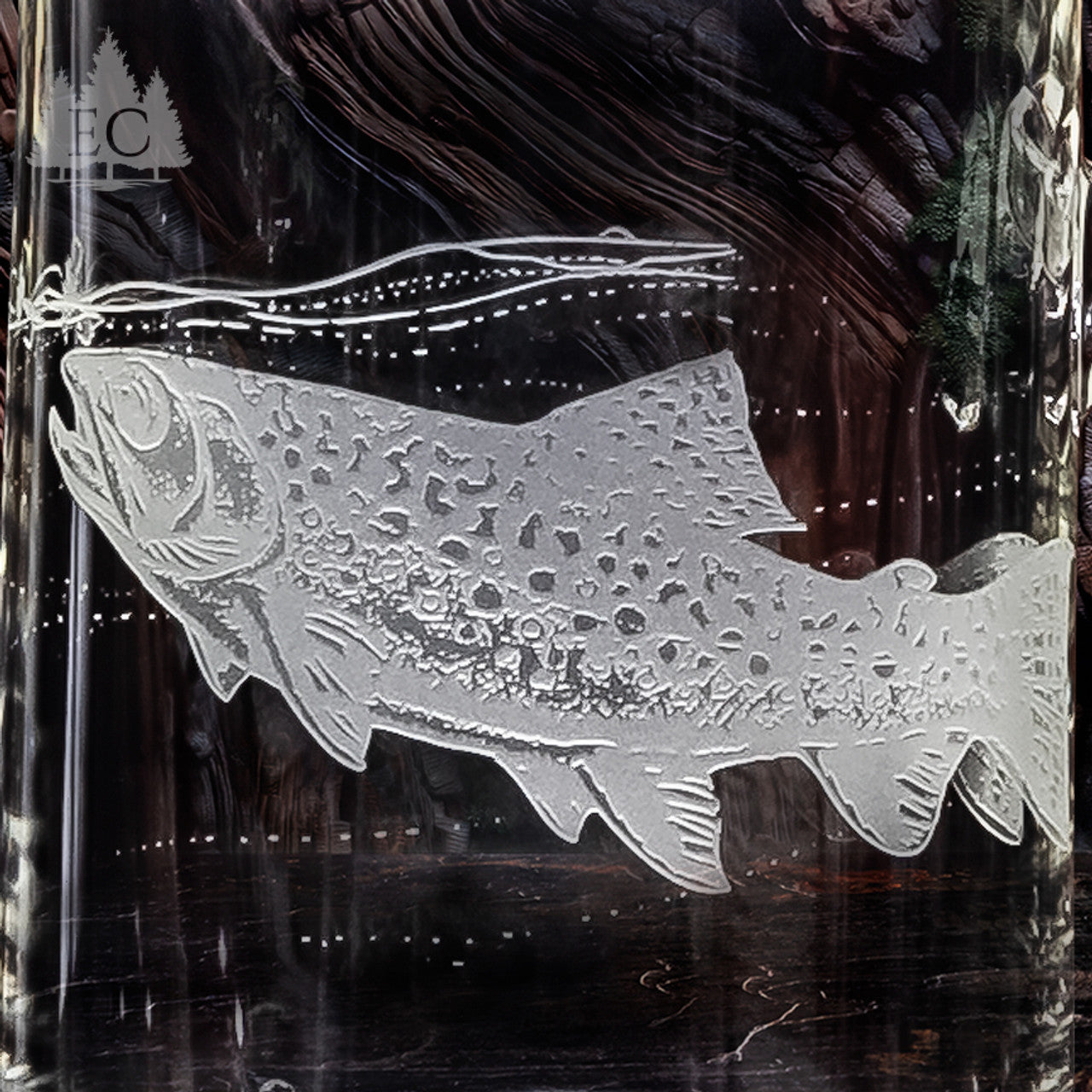 Evergreen Crystal Trout Mug
