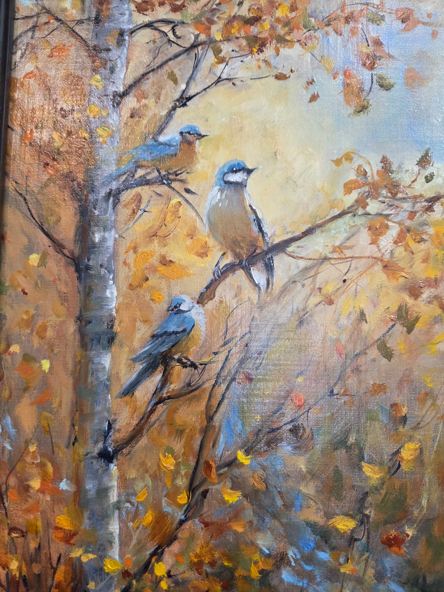 Feathered Friends - Original Oil Painting by Allen Voss