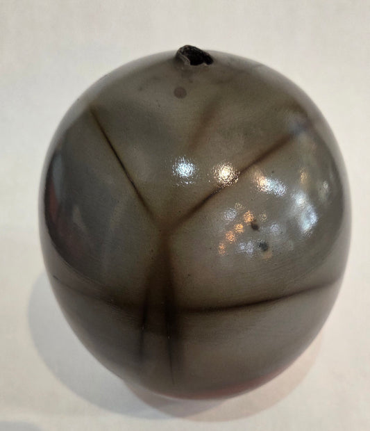 Grey and Red Saggar Fired Vase