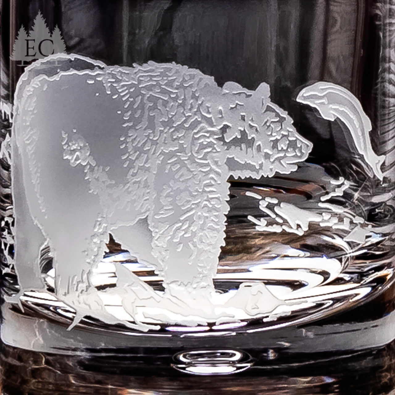 Alaskan Wildlife Crystal Rocks Glasses, Set of 4