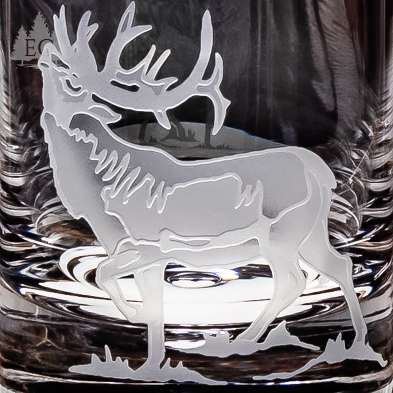 Alaskan Wildlife Crystal Rocks Glasses, Set of 4