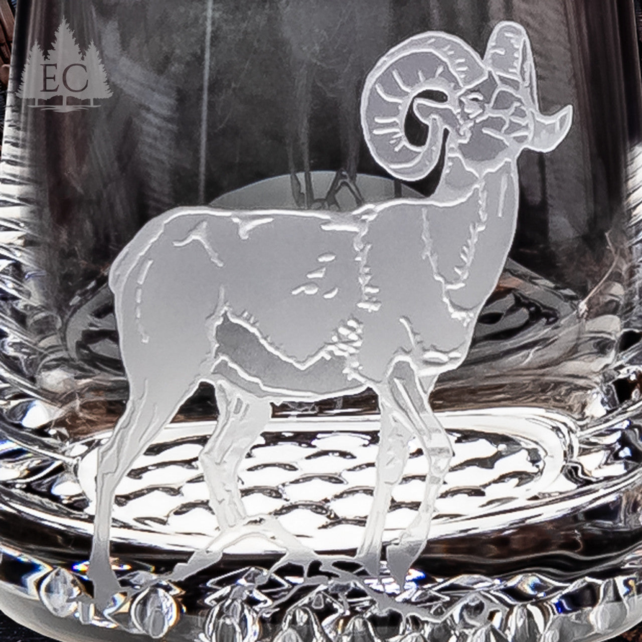 Hoofed Quartet Crystal Rocks Glasses, Set of 4
