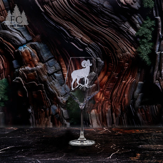 Hoofed Quartet Crystal Red Wine Glasses, Set of 4