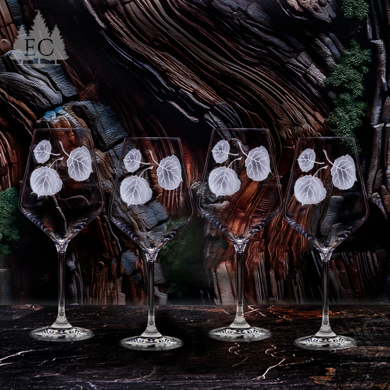 Evergreen Crystal Red Wine Glass