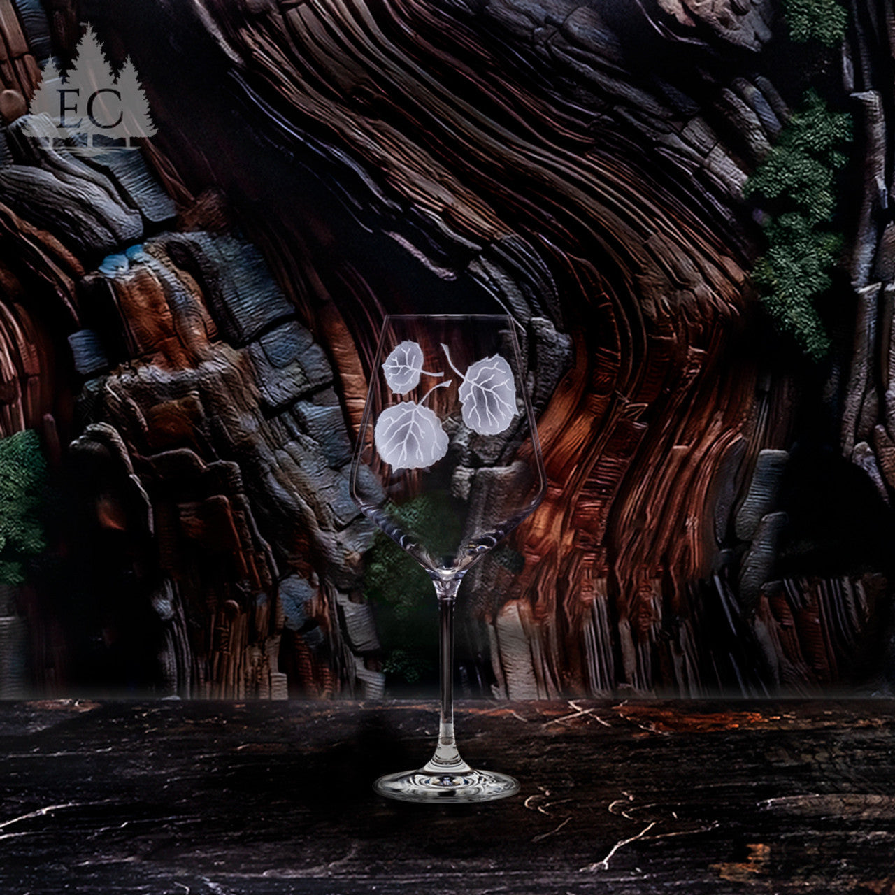 Evergreen Crystal Red Wine Glass