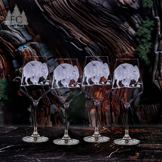 Buffalo Crystal White Wine Glasses