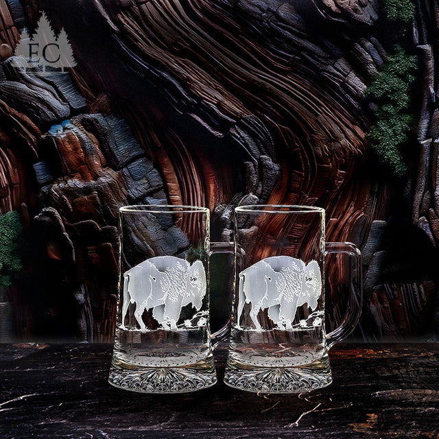 Buffalo Mugs, Set of 2
