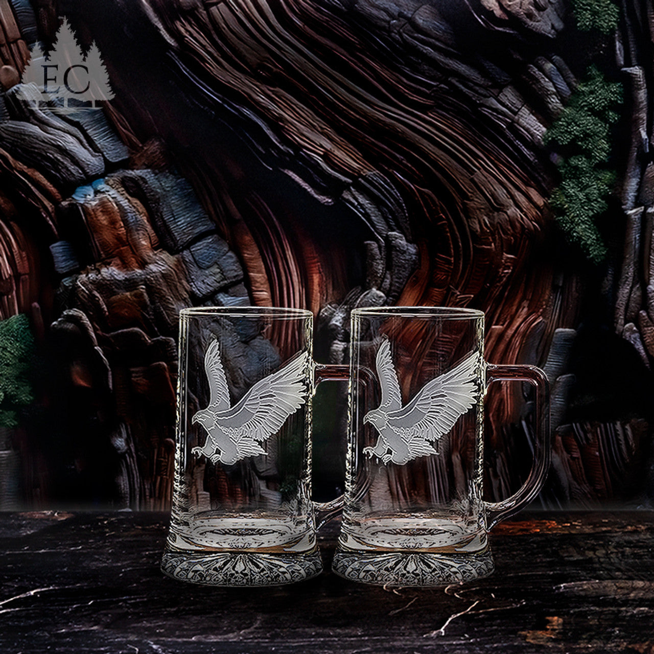 Eagle Mugs, Set of 2