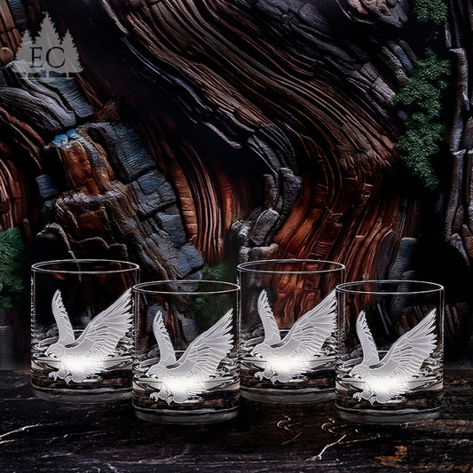 Eagle Crystal Rocks Glasses