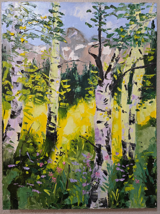 Once Upon a Meadow - Original Oil by Pixie Glore Morris