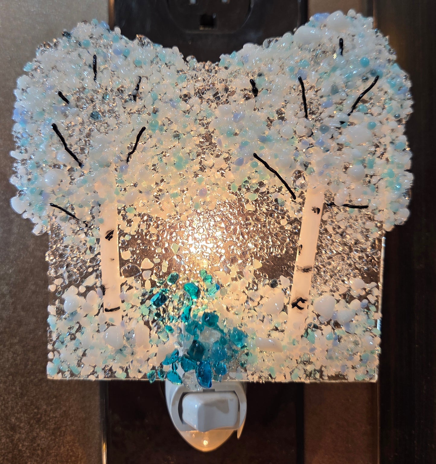 Fused Glass Aspen Nightlights