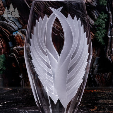 Evergreen Crystal Wings Champagne Flute